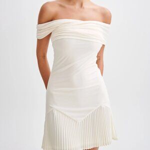 Meshki Slinky Off Shoulder Mini Dress - XS